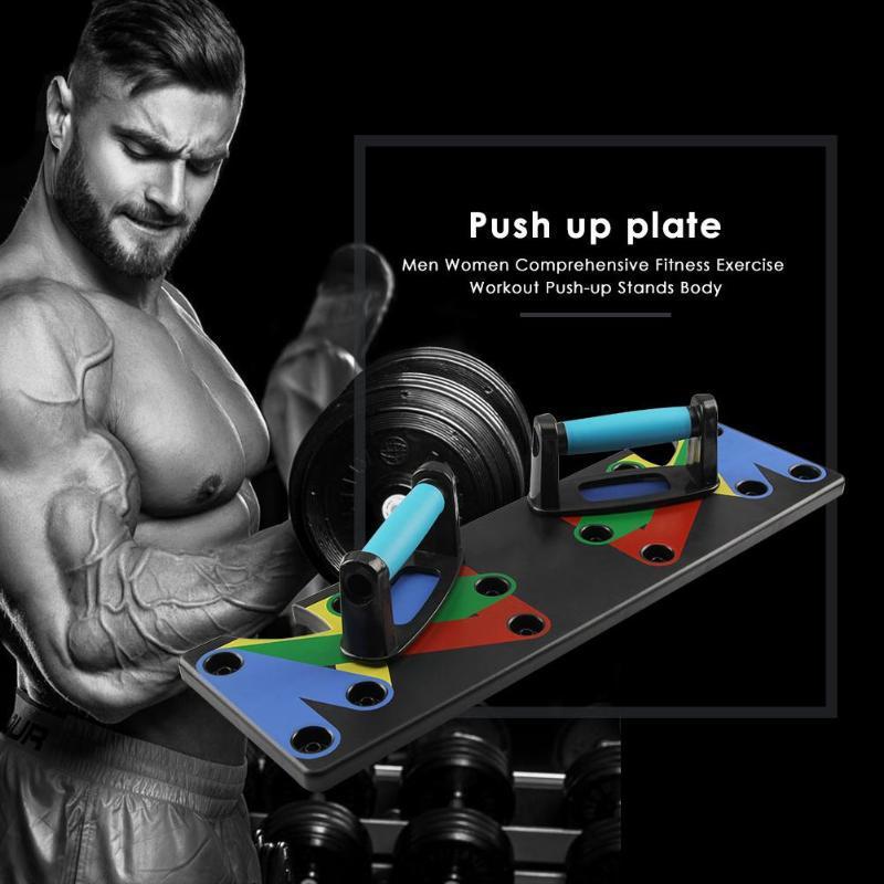 Support de planche push-up à 9 fonctions pour gymnastique d’intérieur