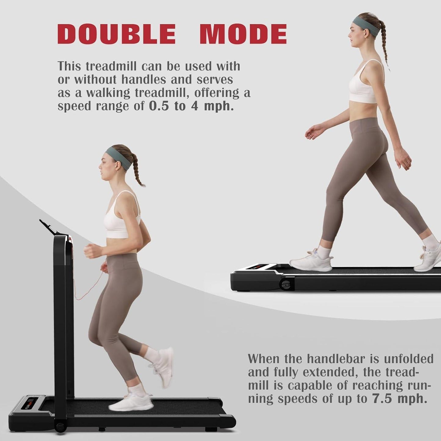 Tapis roulant de marche avec accoudoirs 2,5 CV
