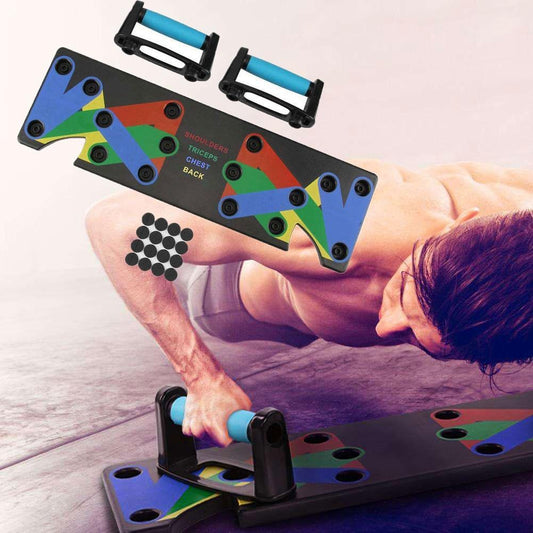 Support de planche push-up à 9 fonctions pour gymnastique d’intérieur